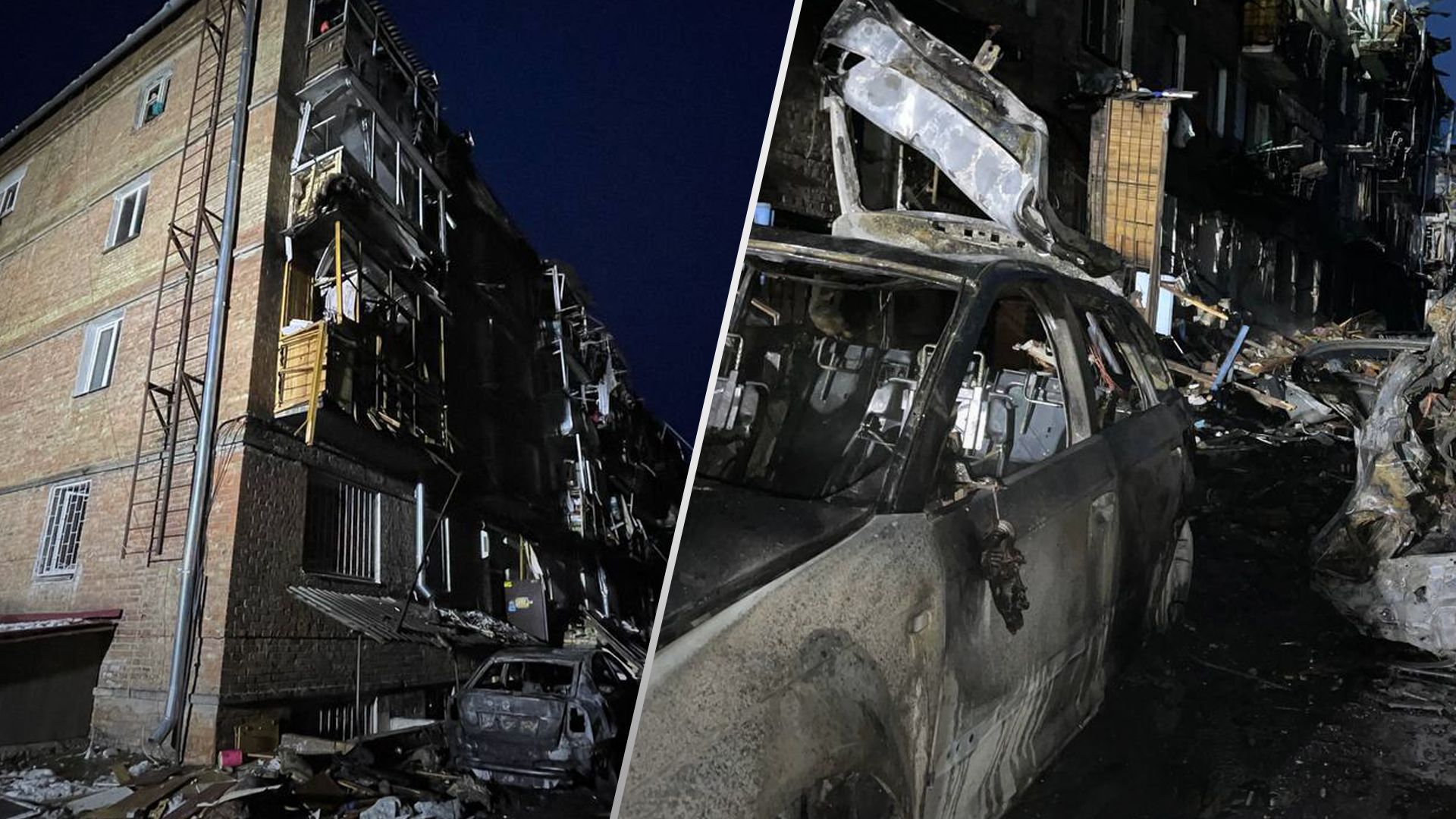 Наслідки обстрілу Вишгорода Наслідки обстрілу Вишгорода