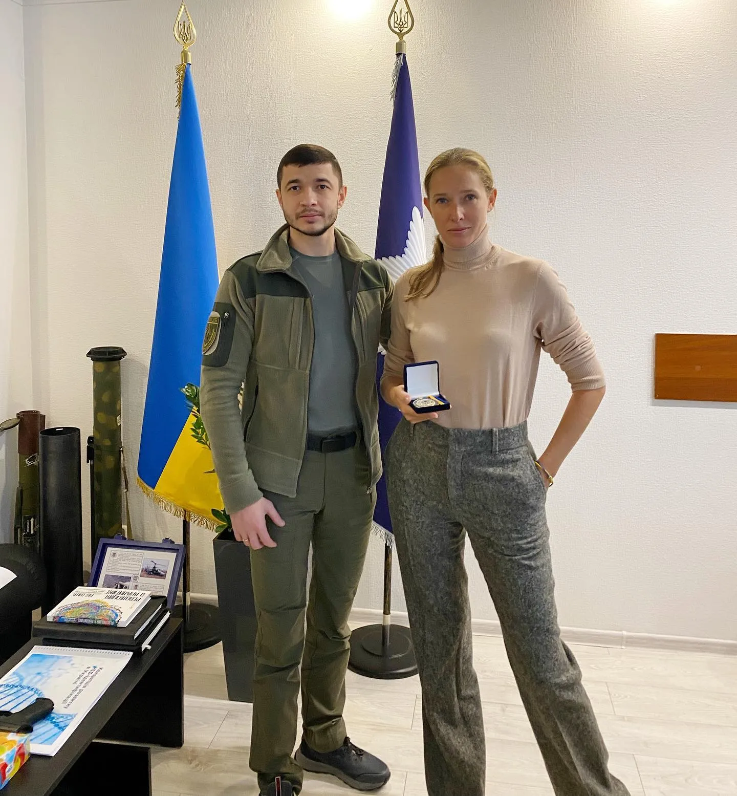 Катя Осадчая получила отличие от Национальной полиции