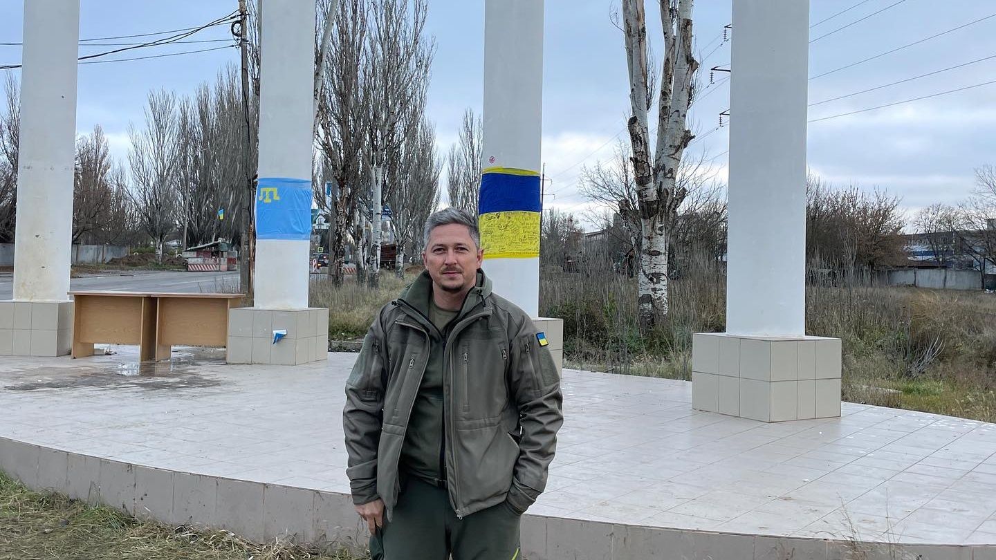 Звільнення Херсона - Олександр Педан приїхав з гуманітарною допомогою, фото