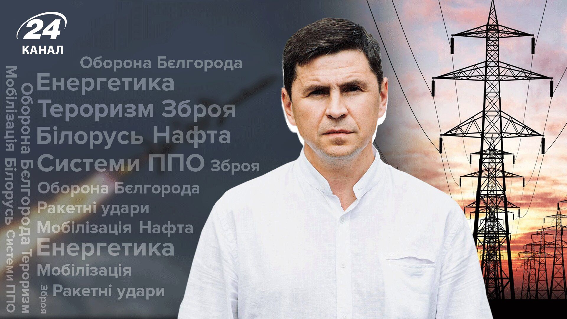 Ракетні атаки та ситуація в енергетиці - інтерв'ю з Михайлом Подоляком Ракетні атаки та ситуація в енергетиці - інтерв'ю з Михайлом Подоляком