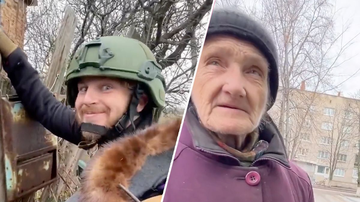 Як українські військві допомагають літнім людям на Сході Як українські військві допомагають літнім людям на Сході