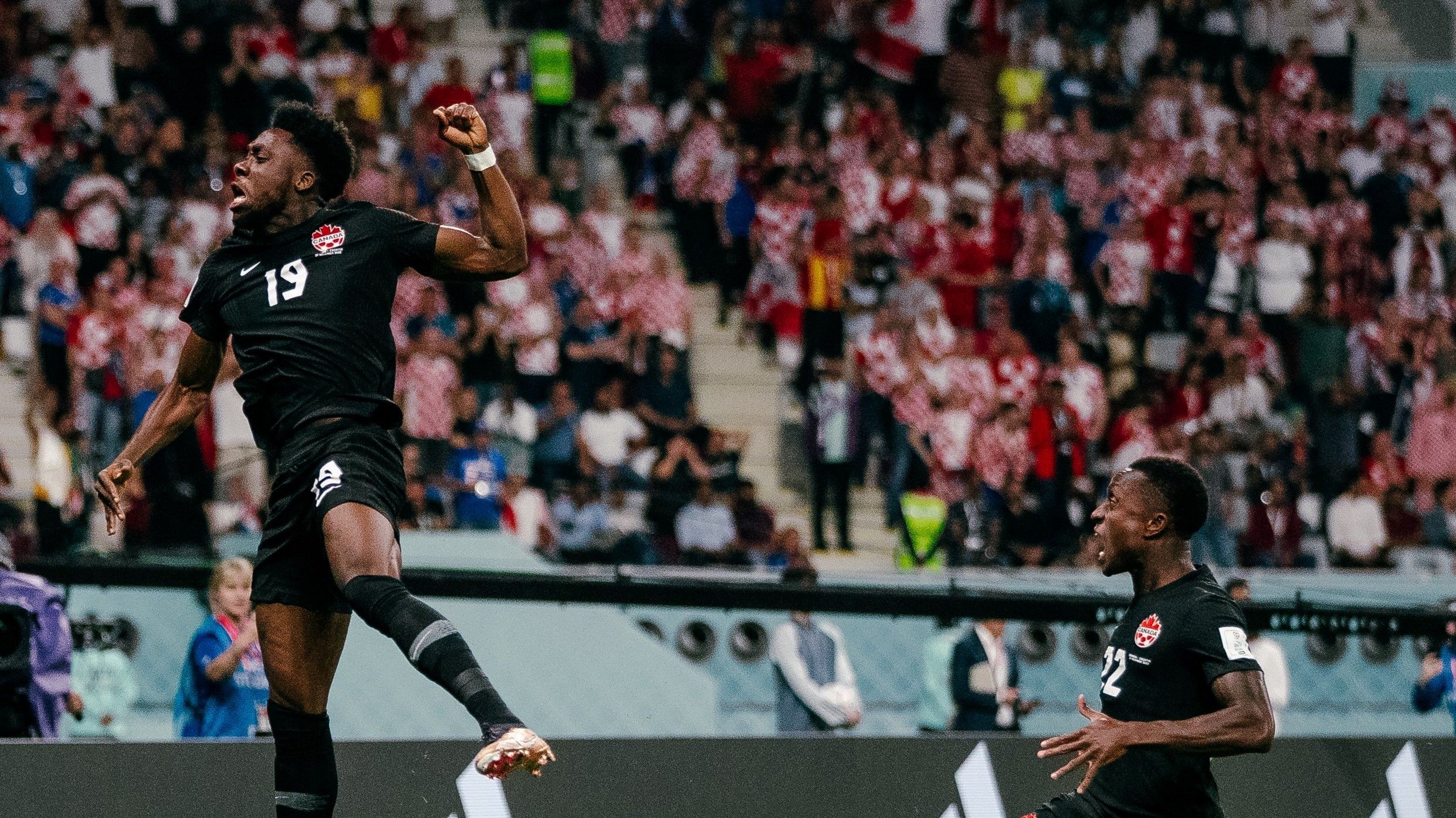 Альфонсо Девіс забив гол у ворота Хорватії Альфонсо Девіс забив гол у ворота Хорватії