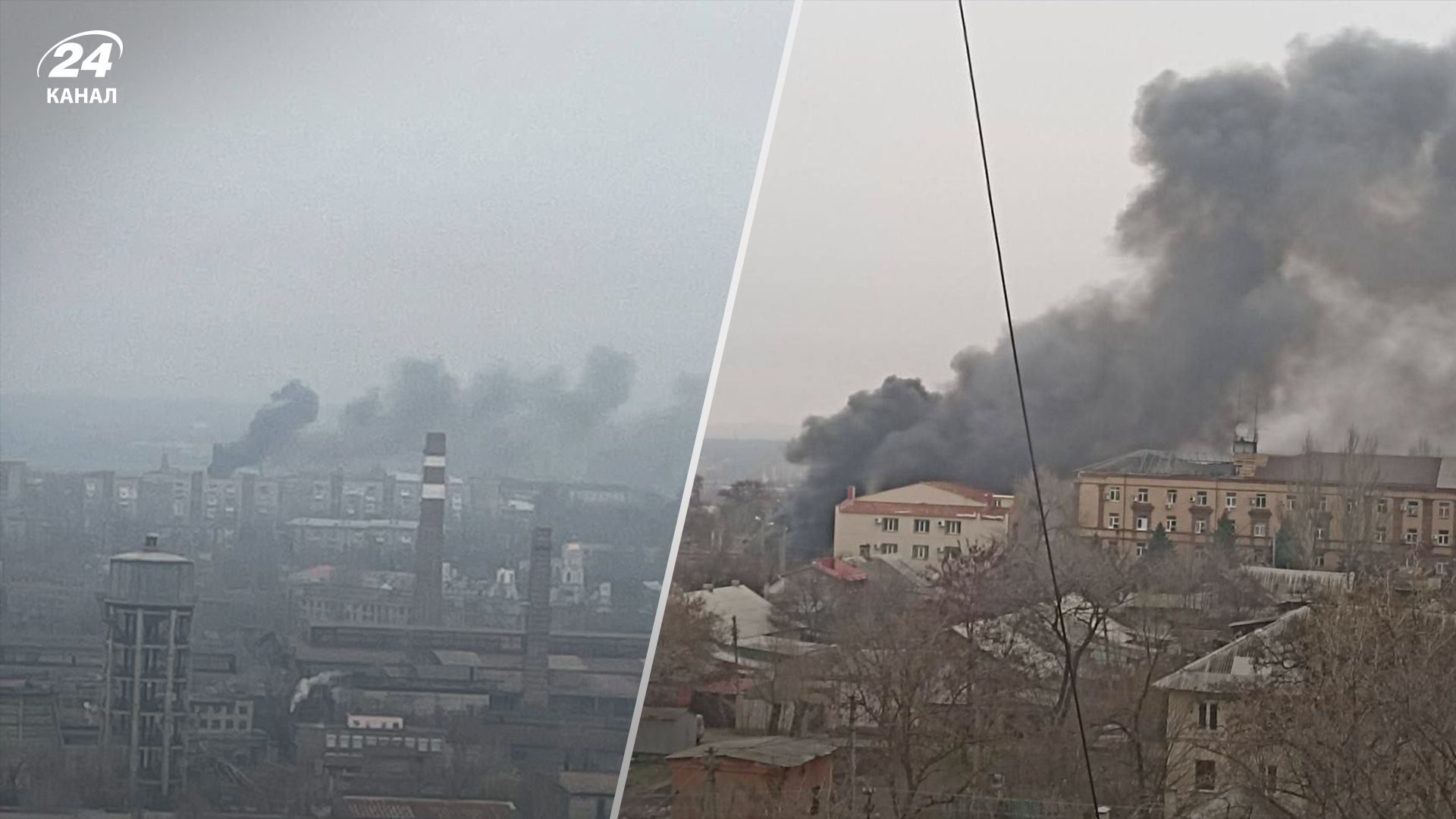 В оккупированном Донецке пожар на нефтебазе В оккупированном Донецке пожар на нефтебазе