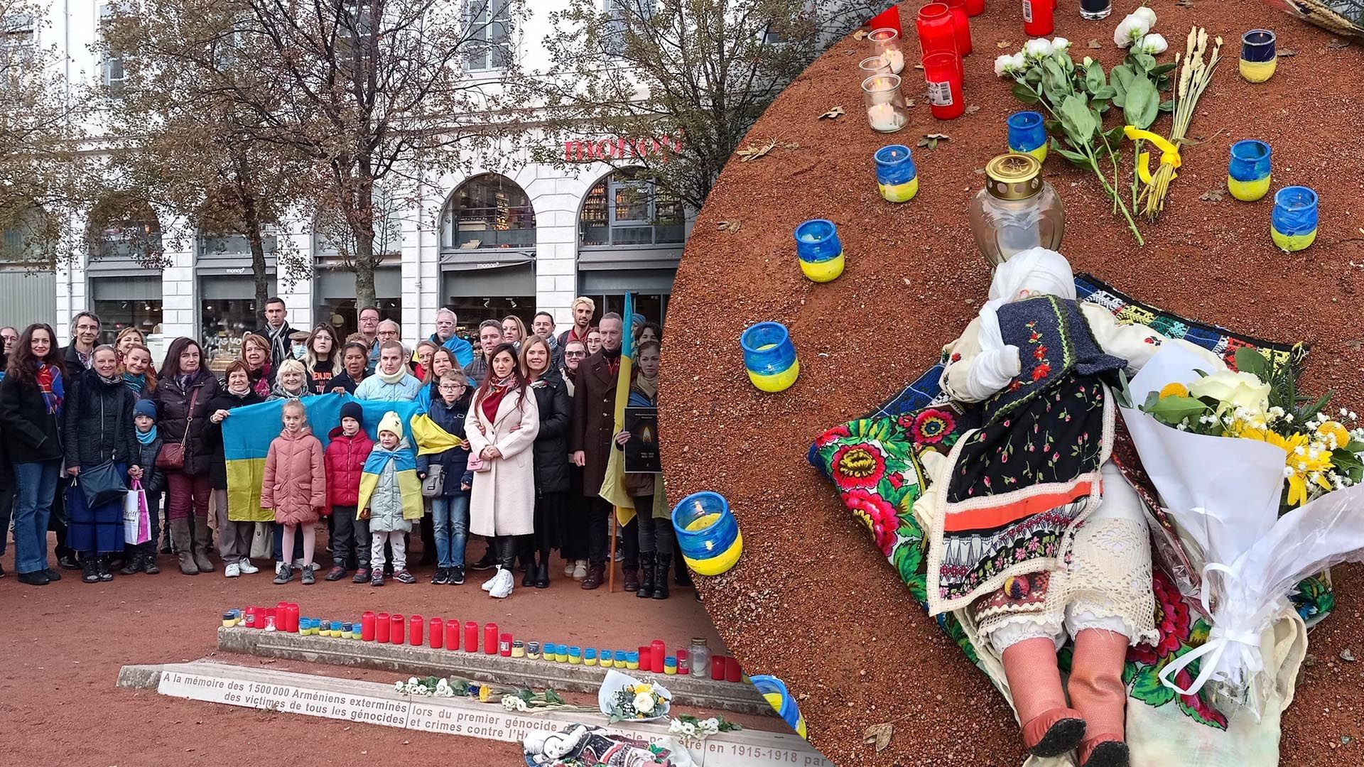 У французькому Ліоні вшанували пам'ять жертв Голодоморів У французькому Ліоні вшанували пам'ять жертв Голодоморів