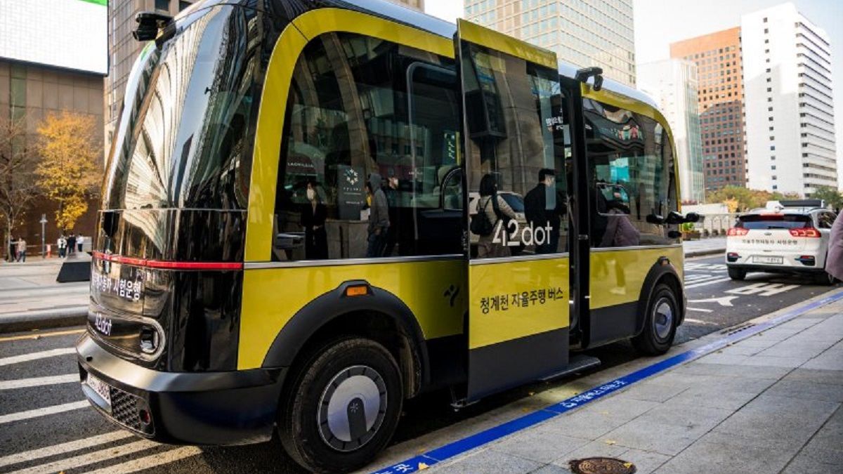 Сеулом начали курсировать беспилотные микроавтобусы - Техно Сеулом начали курсировать беспилотные микроавтобусы - Техно