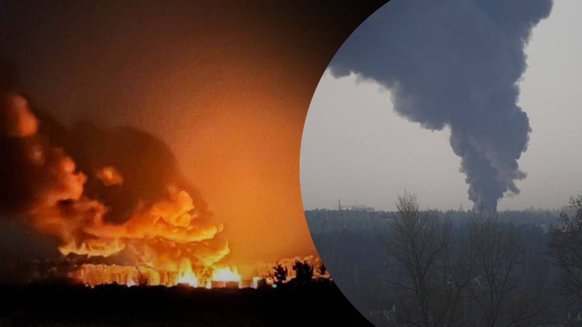 Пожар на нефтебазе в Брянской области 30 ноября 2022 года - что говорят оккупанты