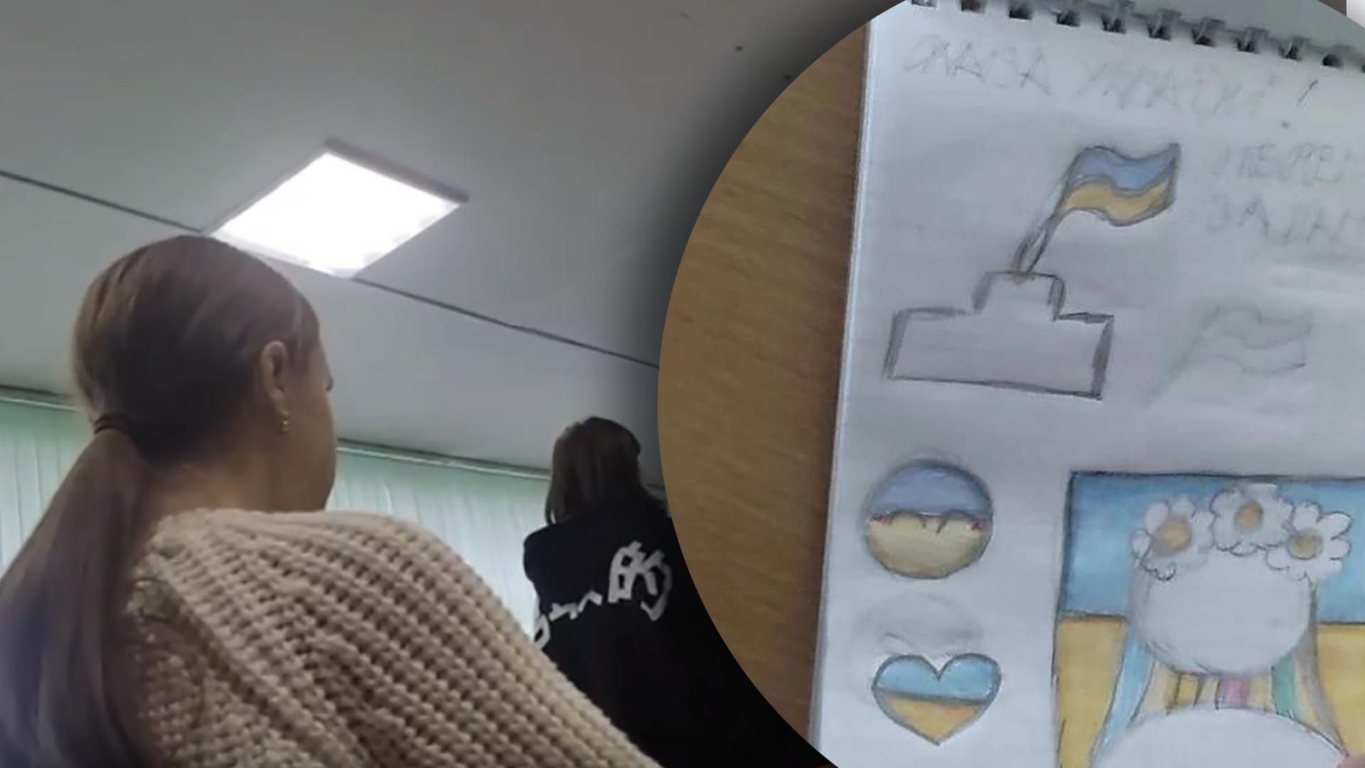 Школярка з Херсона проігнорувала гімн Росії у Криму - відео 