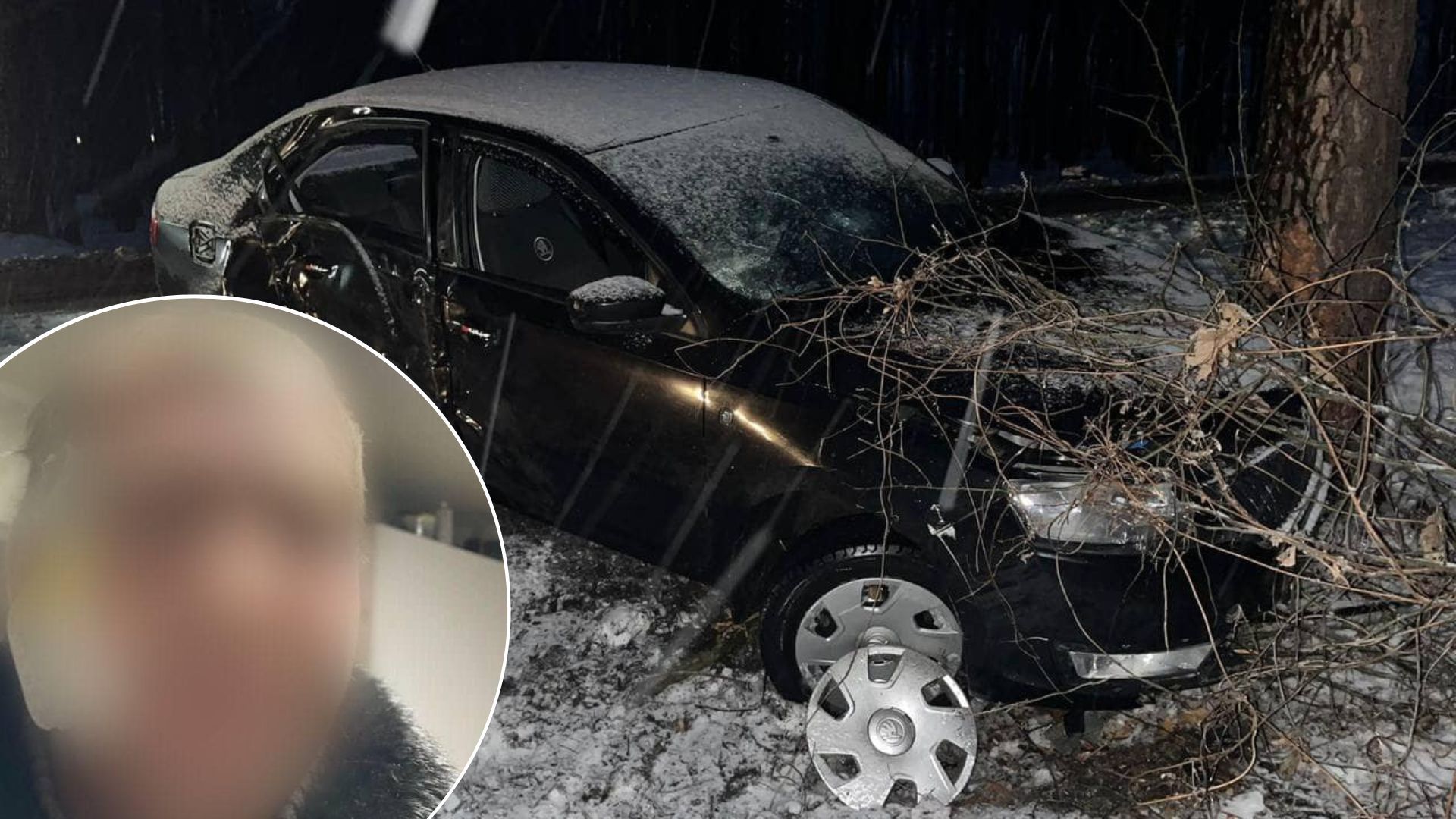 Київщина ДТП 29.11.22 - чоловік розбив крадену машину Київщина ДТП 29.11.22 - чоловік розбив крадену машину