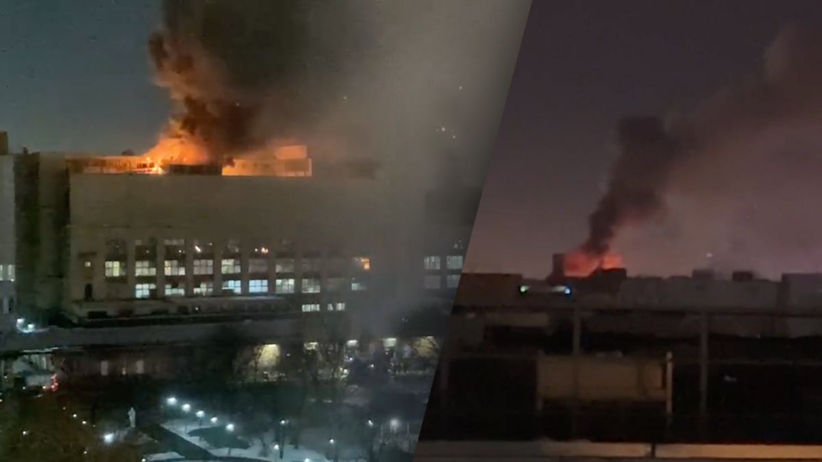 Пожежа у столиці Росії на м’ясокомбінаті Пожежа у столиці Росії на м’ясокомбінаті