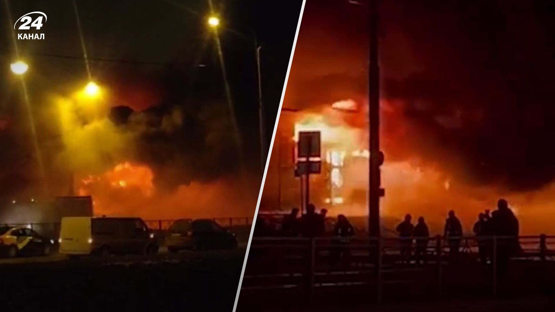 В Петербурге на авторынке пожар: огонь разрастается В Петербурге на авторынке пожар: огонь разрастается