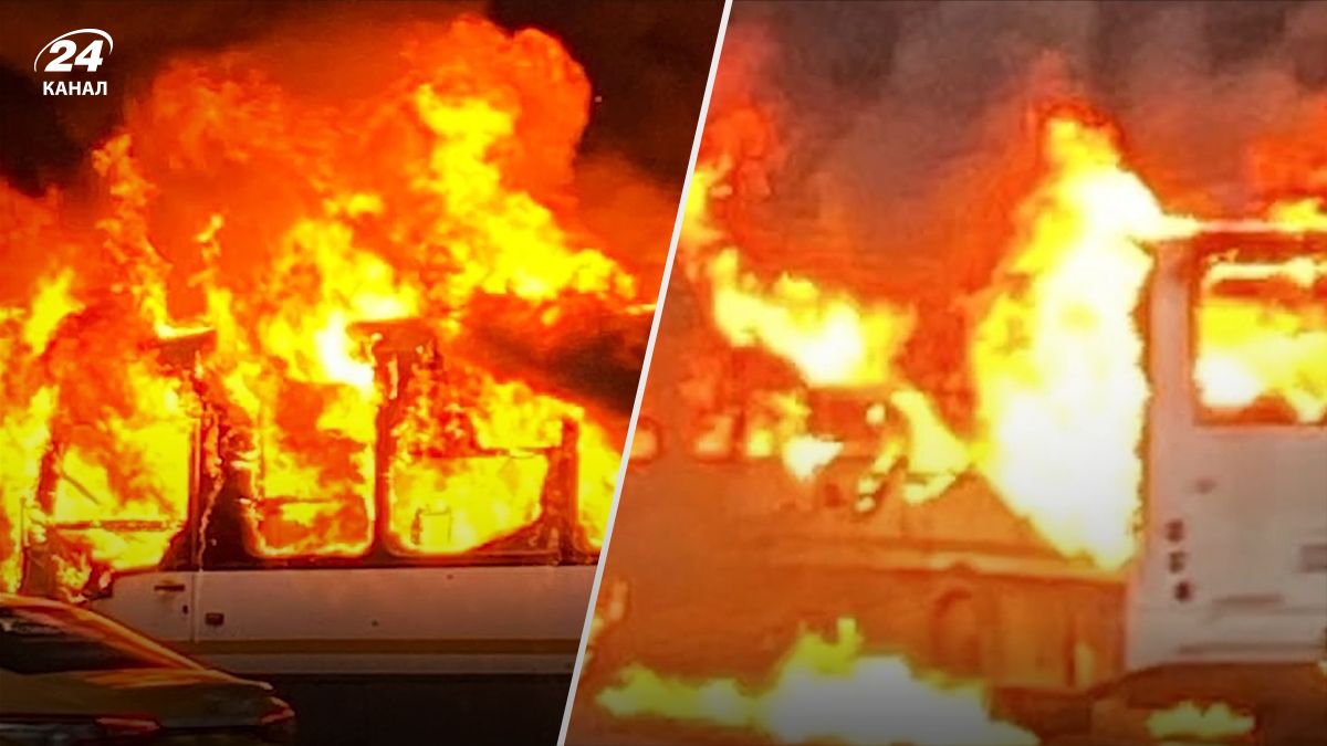 В Москве загорелся автобус – 24 канал В Москве загорелся автобус – 24 канал