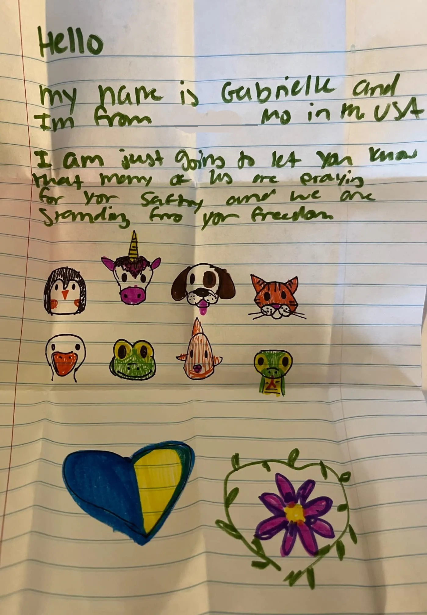 Листи ЗСУ від школярів США Листи ЗСУ від школярів США