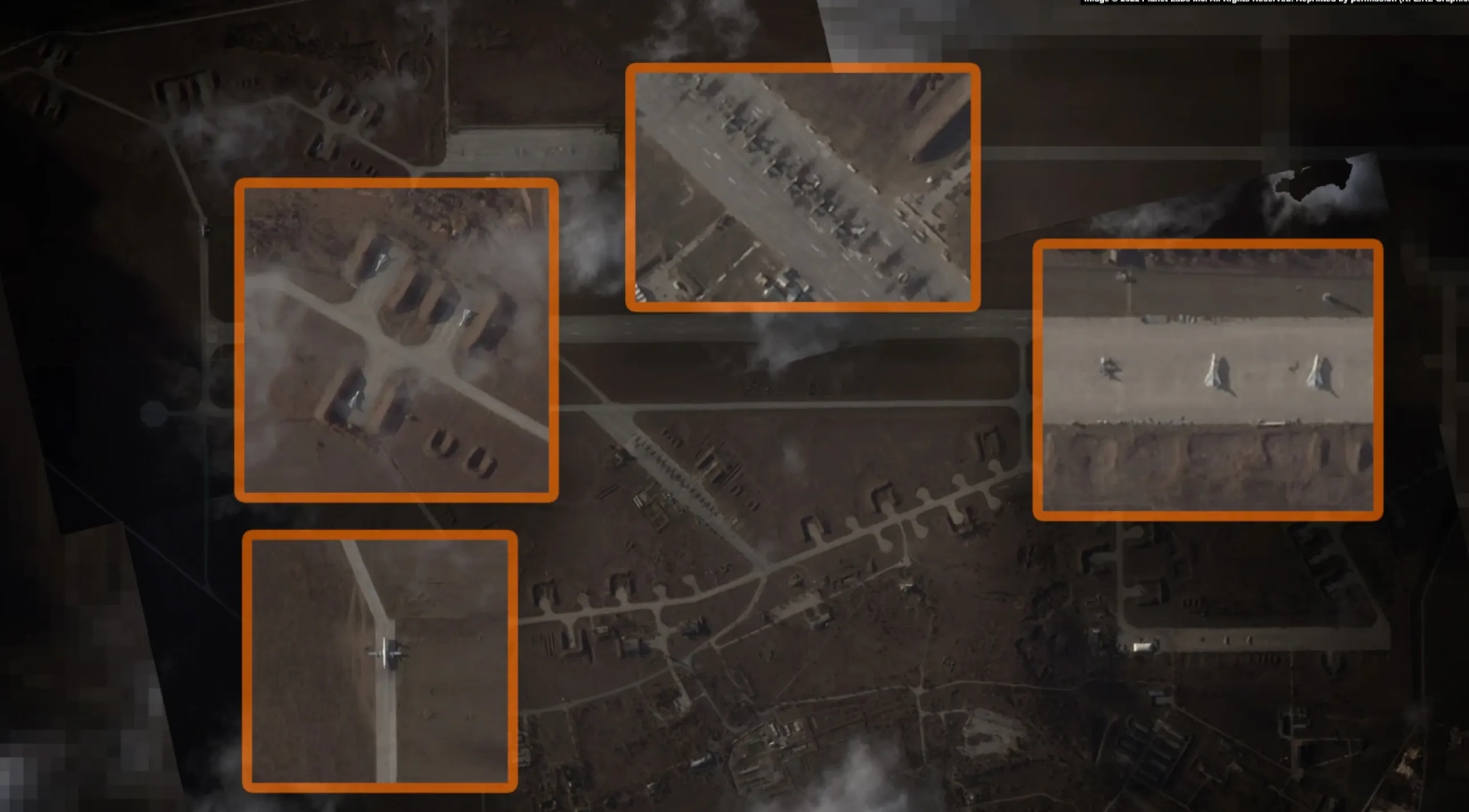 В Гвардейске россияне хранят штурмовики и бомбардировщики В Гвардейске россияне хранят штурмовики и бомбардировщики