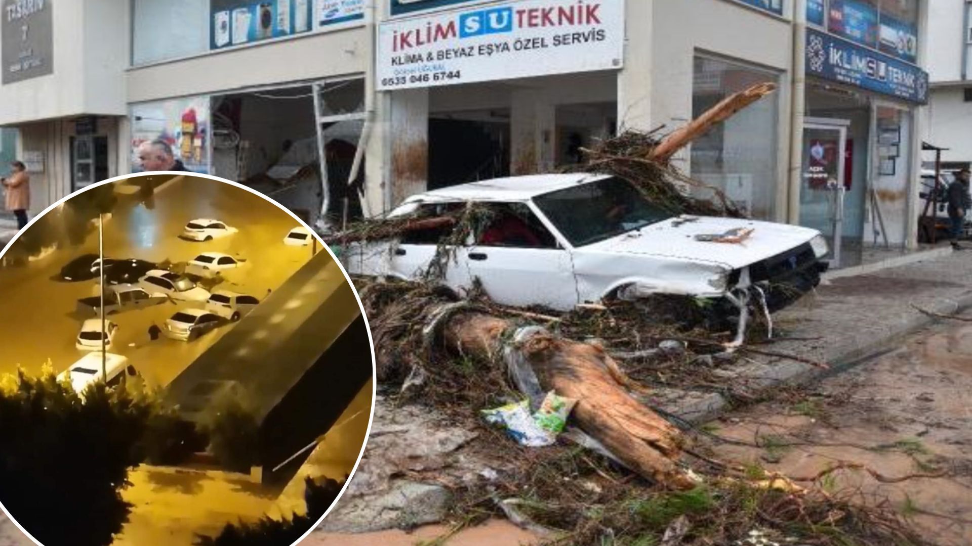 В Анталии сильные дожди - затопило улицы и дома - фото и видео В Анталии сильные дожди - затопило улицы и дома - фото и видео