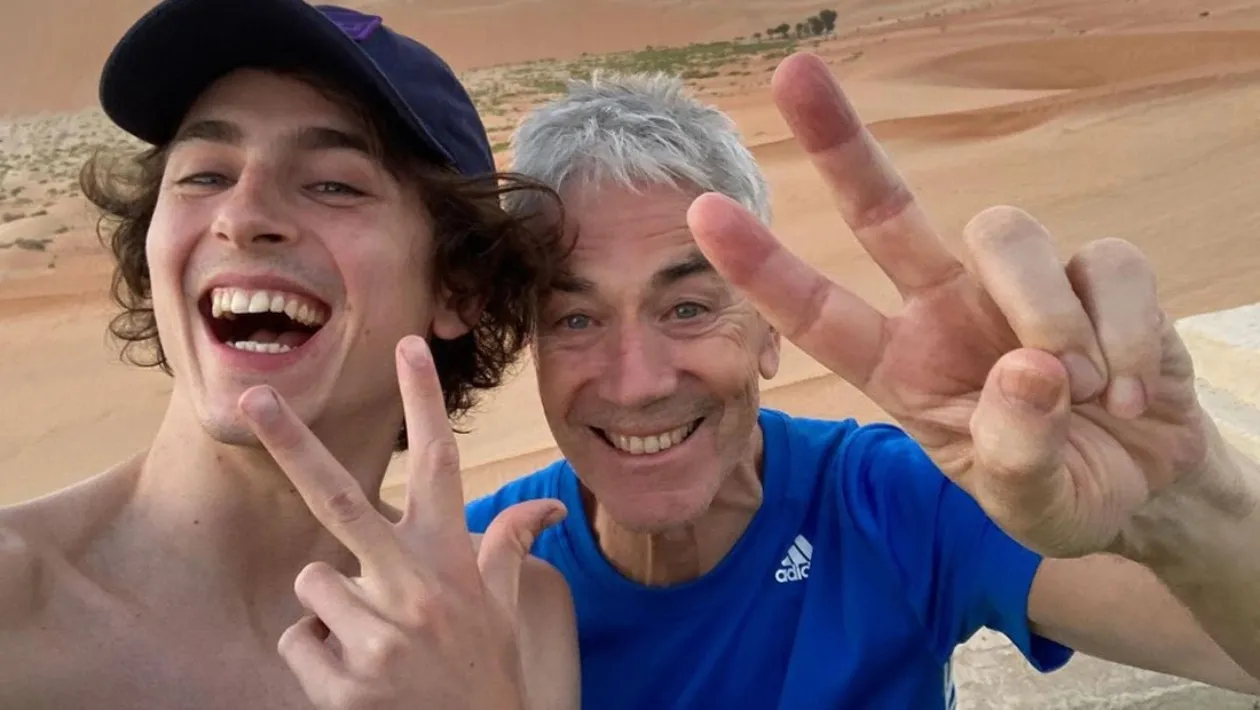 Тімоті Шаламе зі своїм батьком Тімоті Шаламе зі своїм батьком