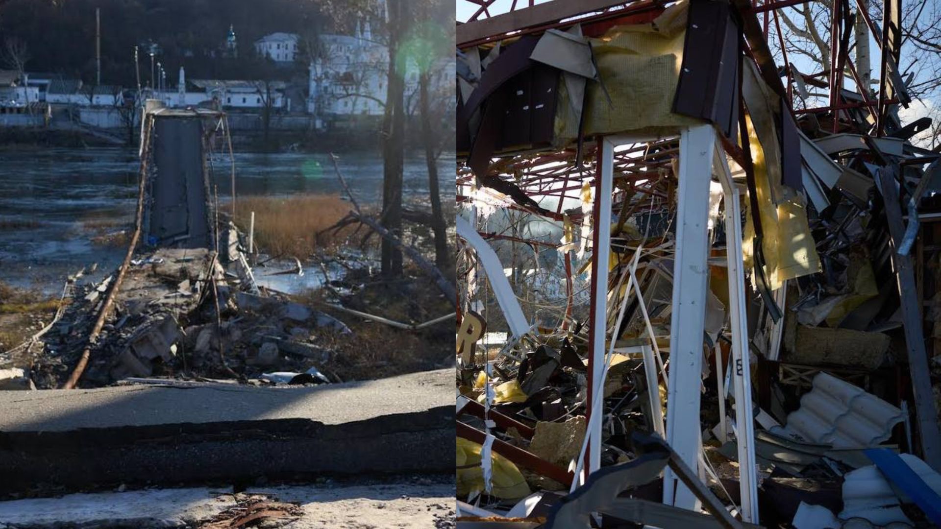 Міст через Сіверський Донець - як окупанти його зруйнували