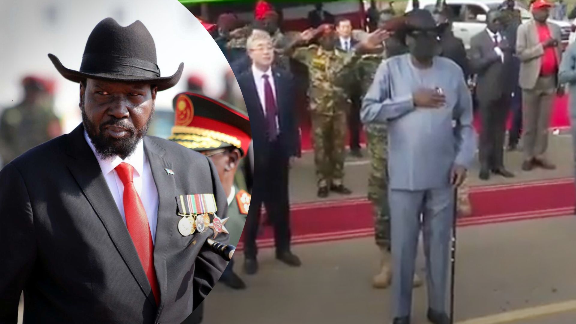 Президент Южного Судана обмочился под звуки гимна – видео стало вирусным