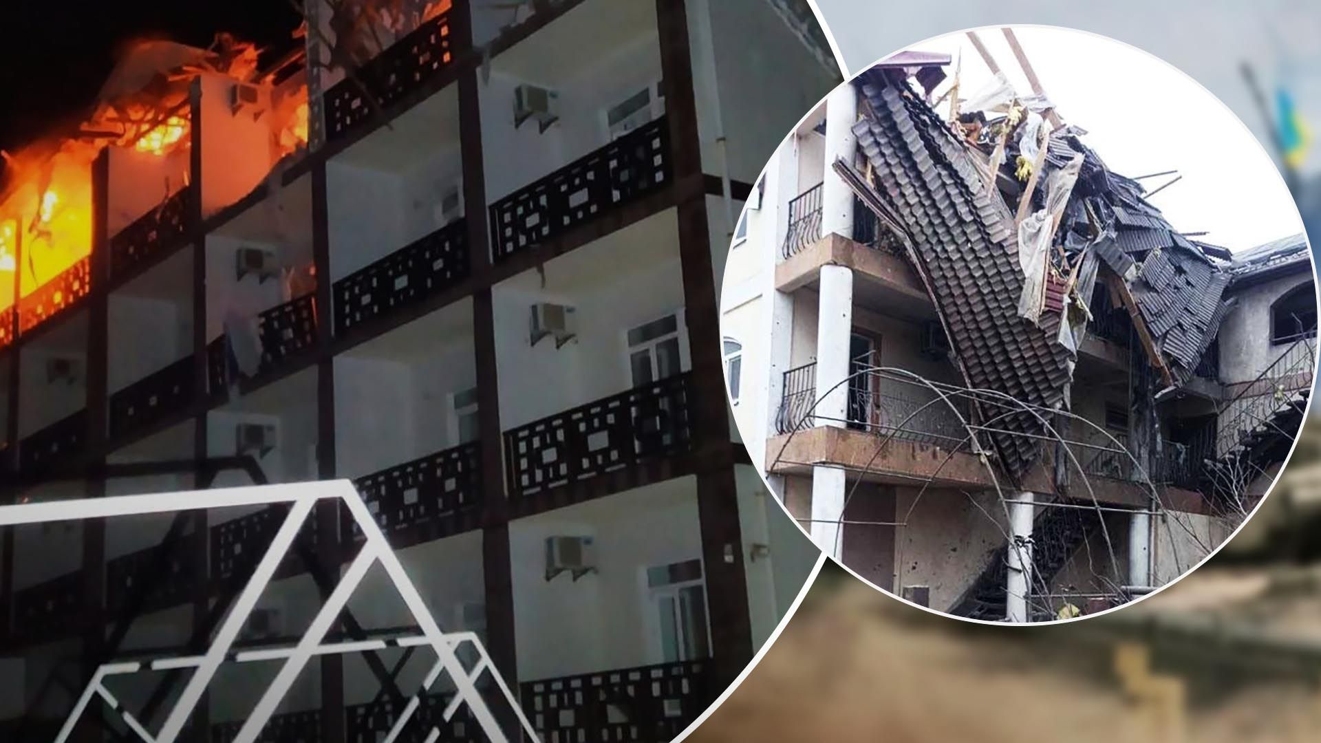 У Залізному Порту вибухнув готель з працівниками ФСБ - відео