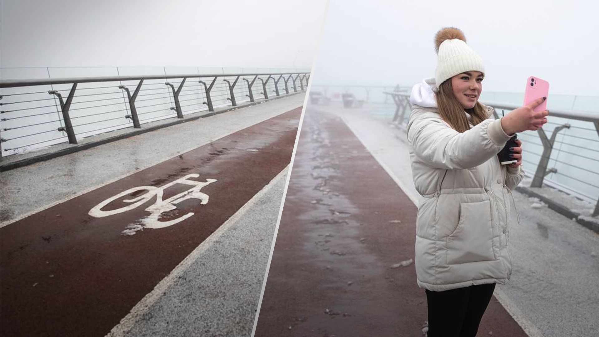 Мост Кличко отремонтировали после удара 10 октября Мост Кличко отремонтировали после удара 10 октября