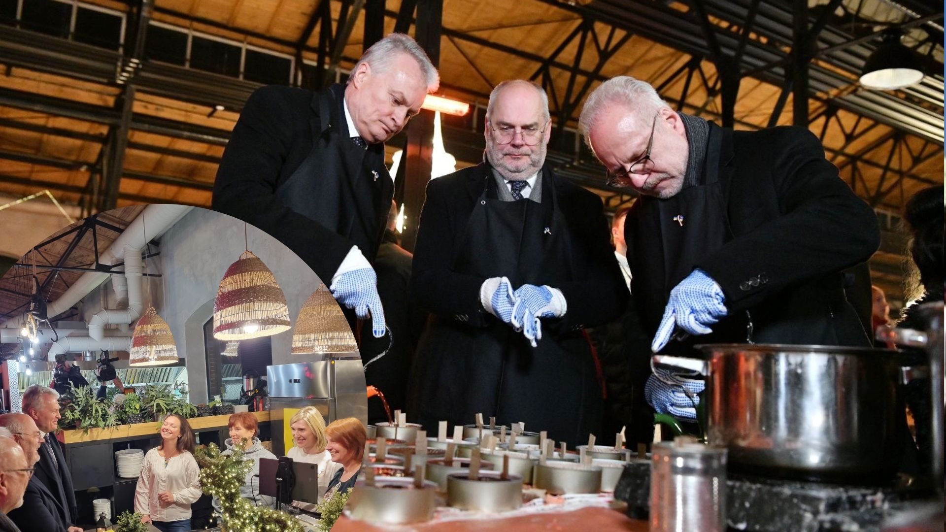 Допомога ЗСУ - як лідери Латвії, Литви та Естонії робили окопні свічки для українців Допомога ЗСУ - як лідери Латвії, Литви та Естонії робили окопні свічки для українців