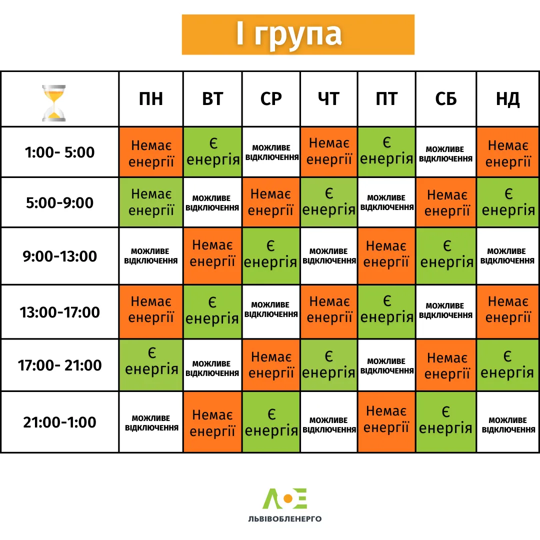 Выключение света во Львовской области Выключение света во Львовской области
