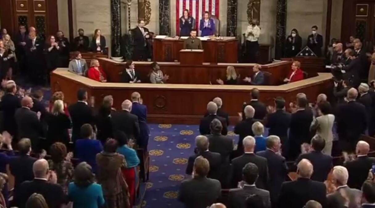 Зеленський у Конгресі - як зустріли президента - відео Зеленський у Конгресі - як зустріли президента - відео