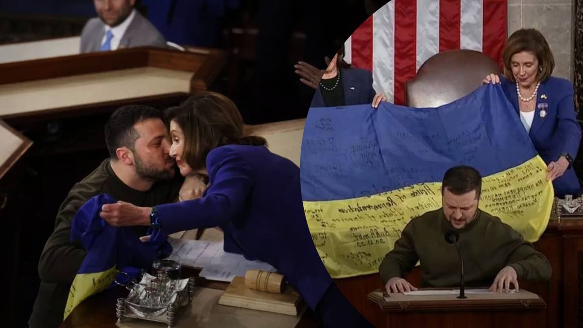 Zelensky kissed Pelosi on the cheek – network reaction – video