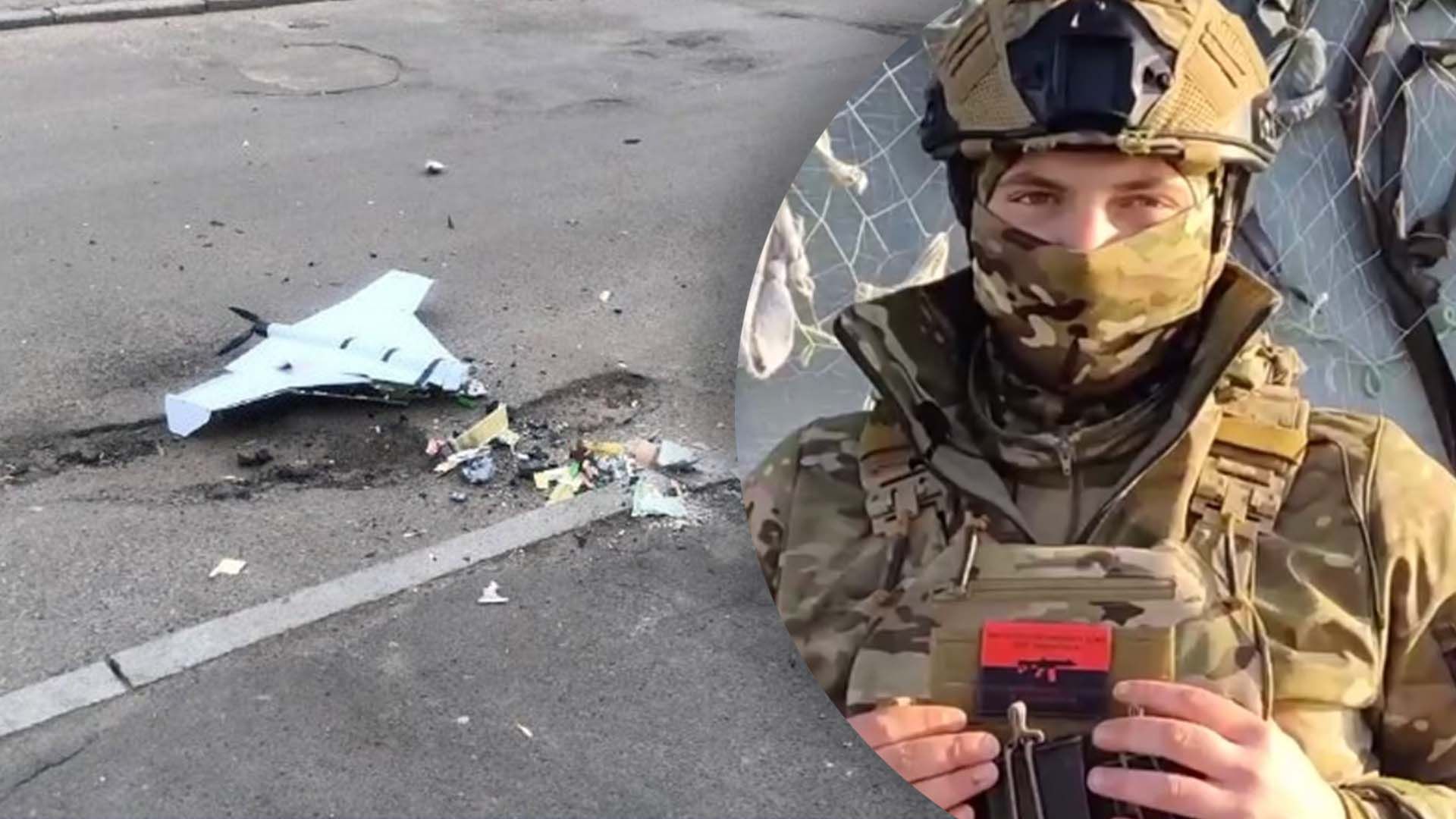 Військовий збив російський дрон