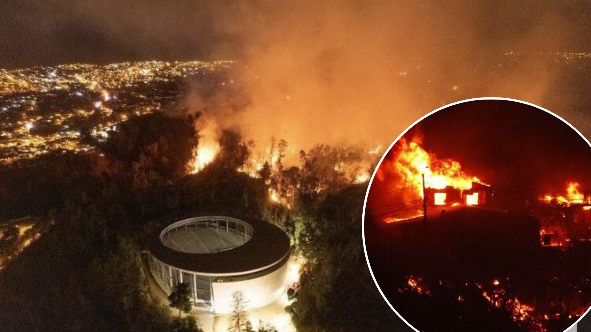 В Чили масштабный пожар - сгорели пол тысячи домов - видео