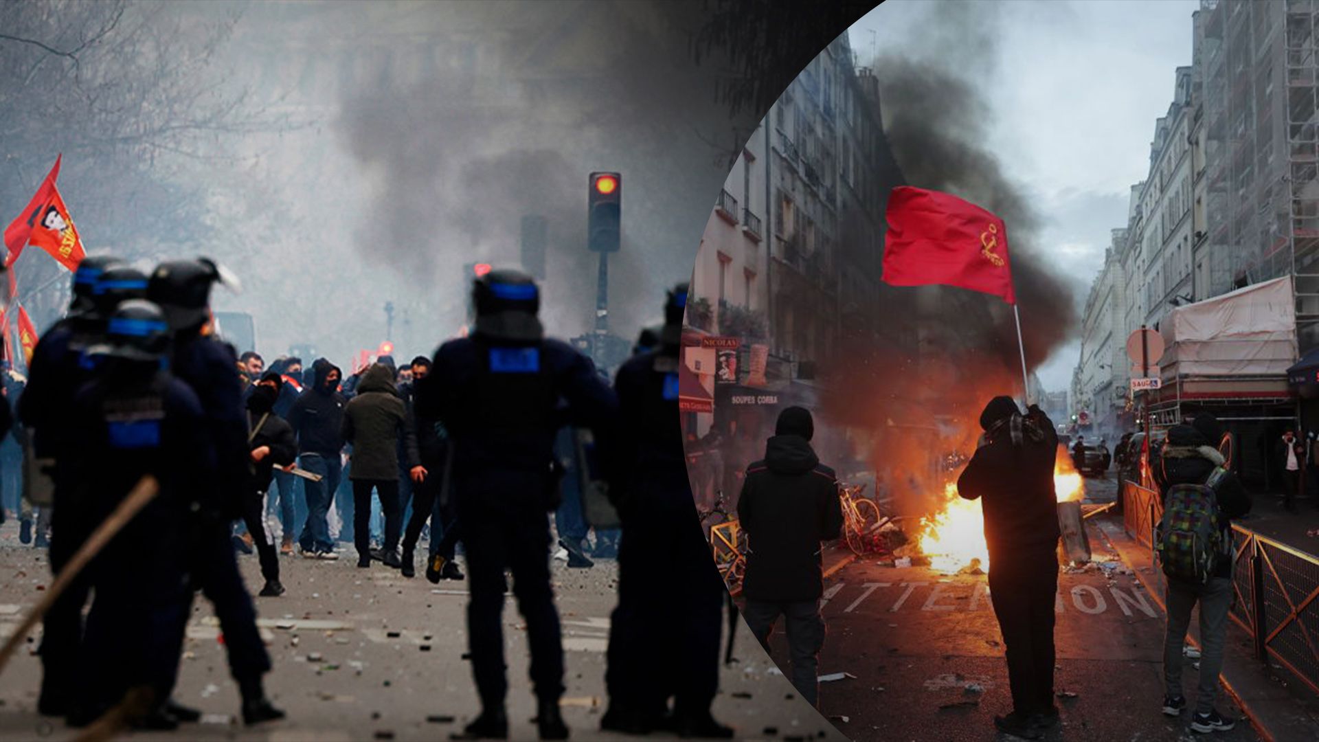 В Париже продолжаются масштабные протесты курдов, возникли стычки с полицией - 24 Канал В Париже продолжаются масштабные протесты курдов, возникли стычки с полицией - 24 Канал