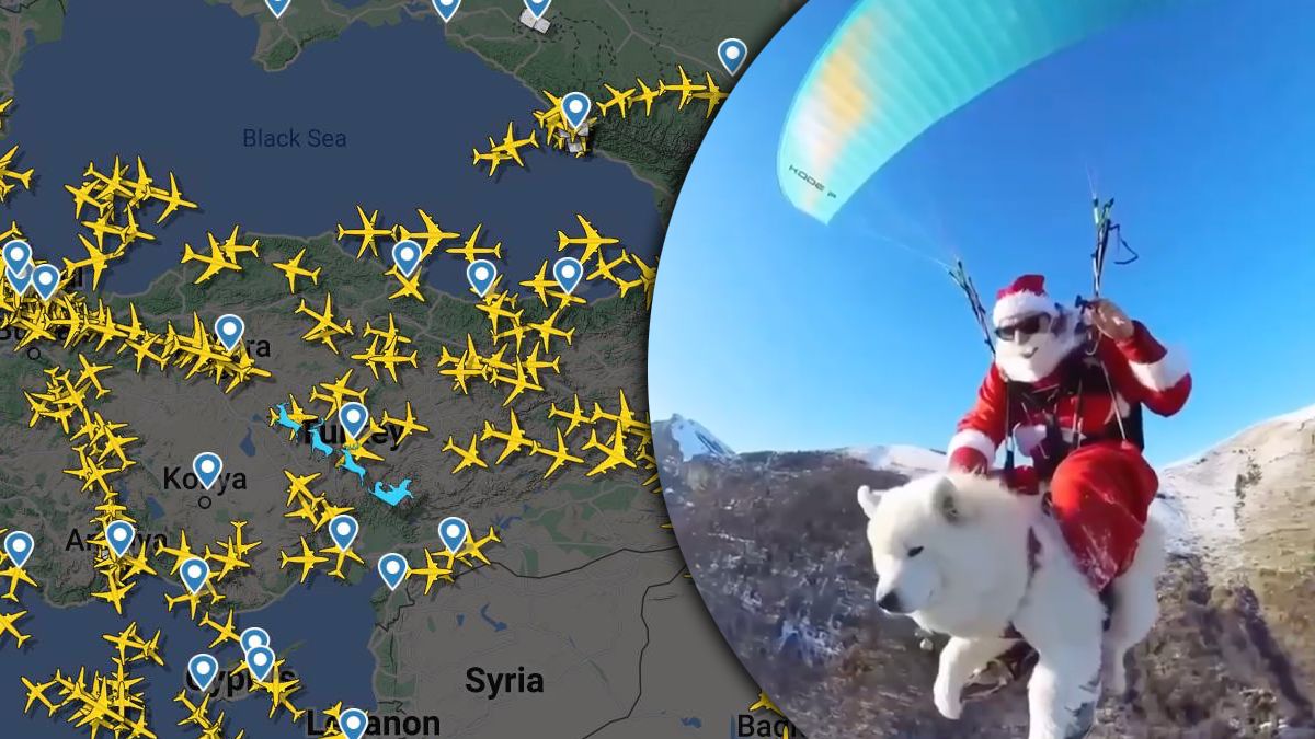 Санта отправился в кругосветное путешествие Санта отправился в кругосветное путешествие