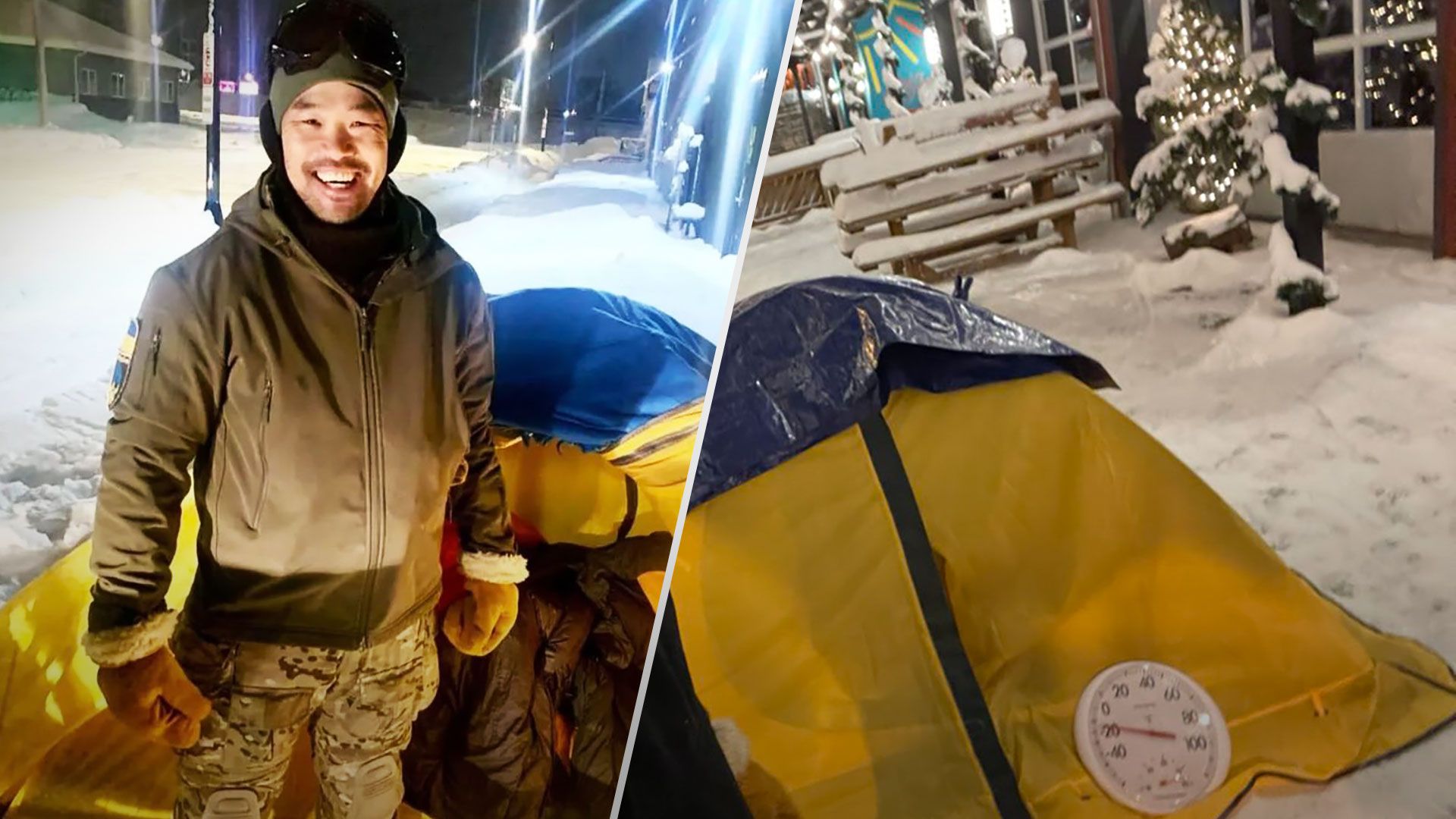 В США ветеран ночует на улице, чтобы собрать помощь для украинцев - 24 Канал В США ветеран ночует на улице, чтобы собрать помощь для украинцев - 24 Канал