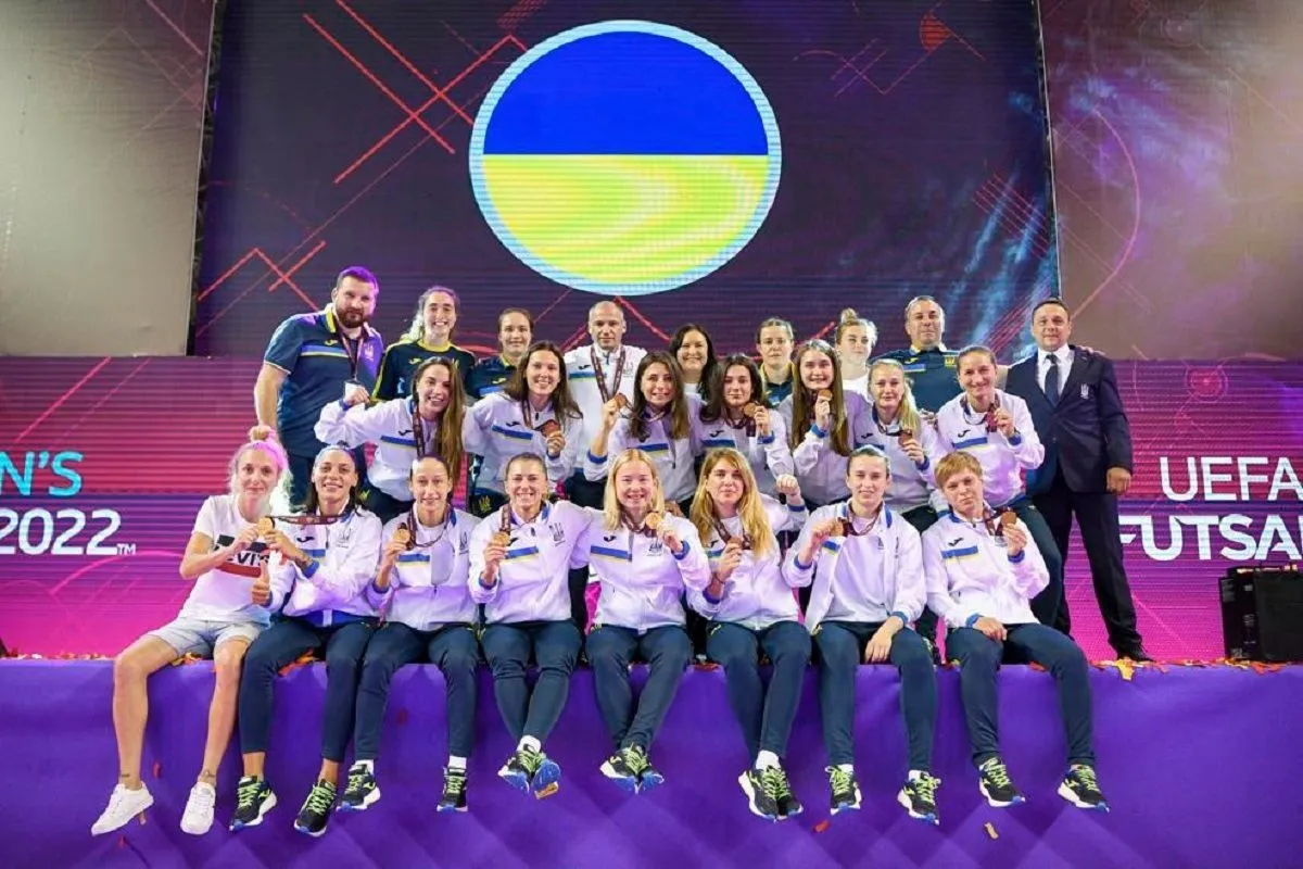 Історична медаль жіночої збірної України з футзалу