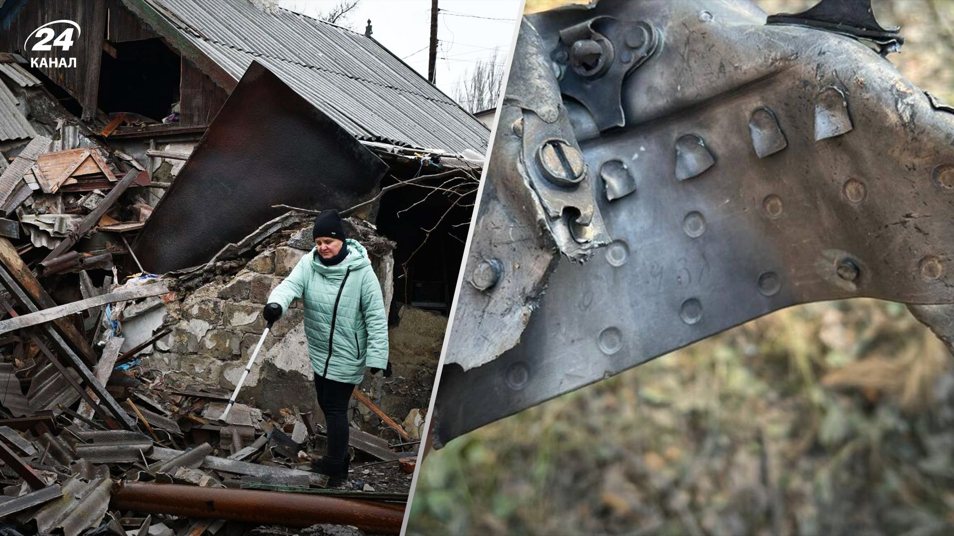 Обстріли Одещини 29.12.2022 – уламки ракети потрапили в будинок
