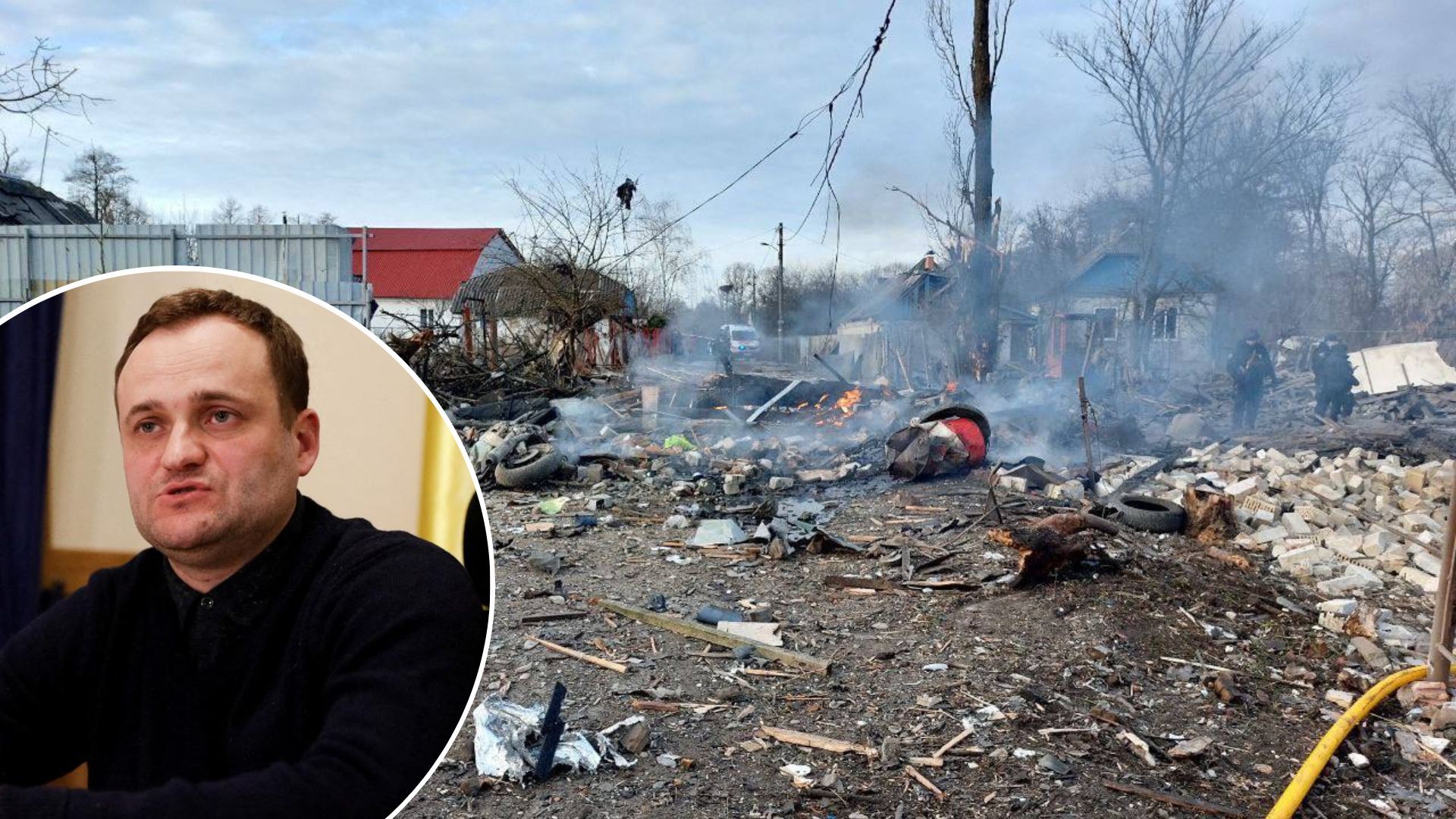 Руйнування внаслідок ракетного удару у Київській області 29 грудня 2022 Руйнування внаслідок ракетного удару у Київській області 29 грудня 2022