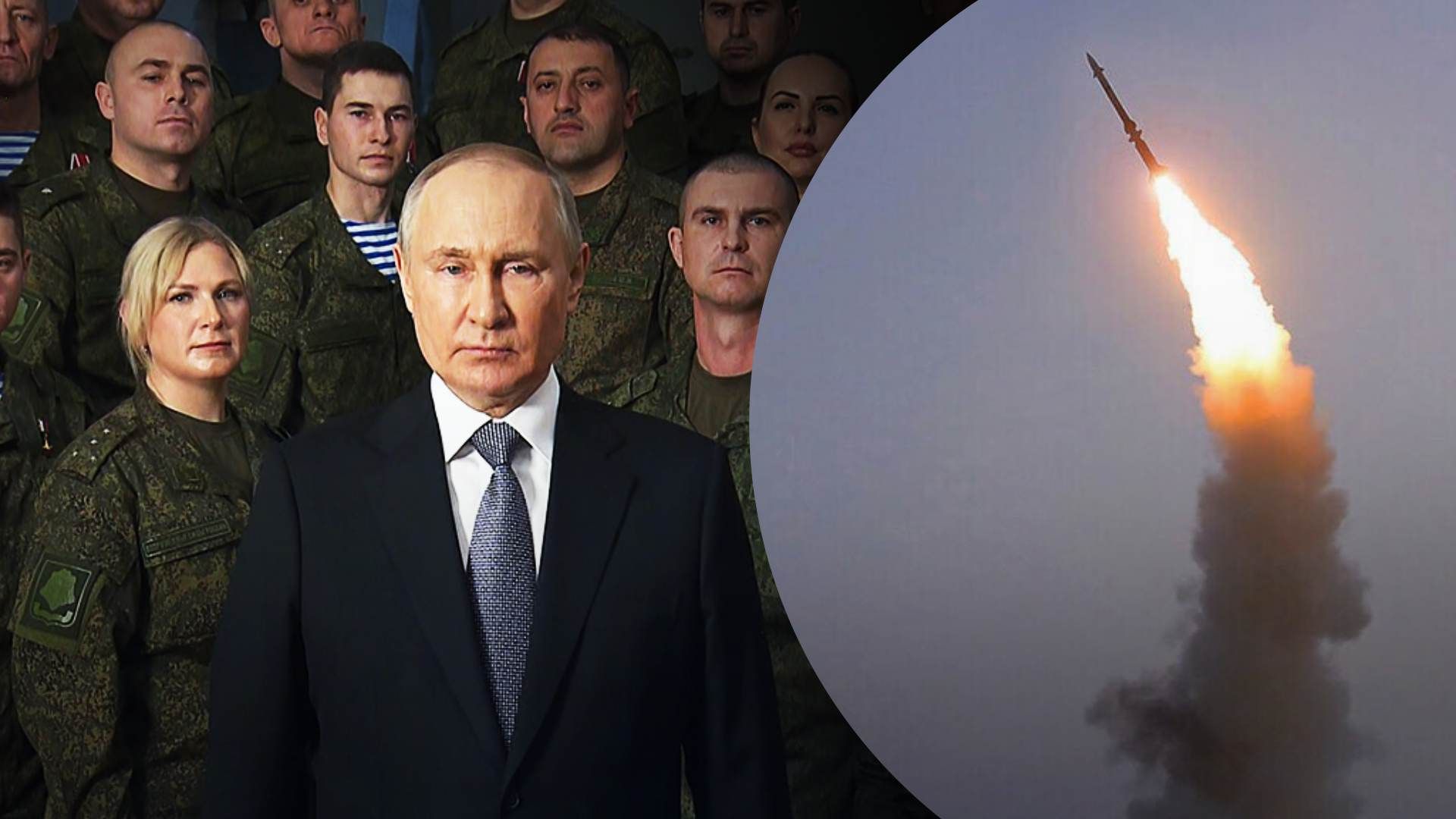 Во время массированной атаки Путин записал новогоднее обращение.