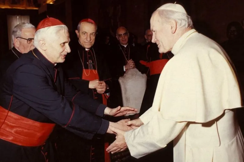 Кардинал Ратцингер и Иоанн Павел II