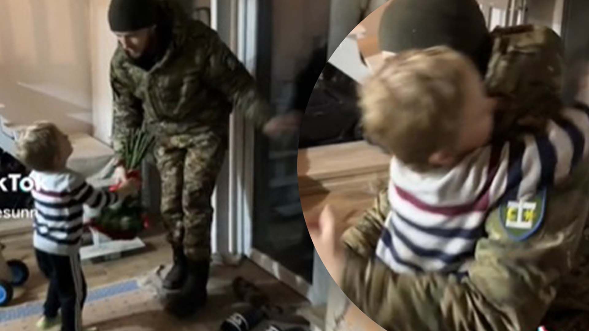 Как мальчик встречал отца, которого не видел почти год Как мальчик встречал отца, которого не видел почти год