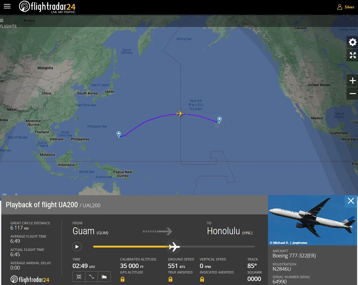 Рейс United Airlines вилетів 1 січня 2023 року, а прилетів 31 грудня 2022 року Рейс United Airlines вилетів 1 січня 2023 року, а прилетів 31 грудня 2022 року