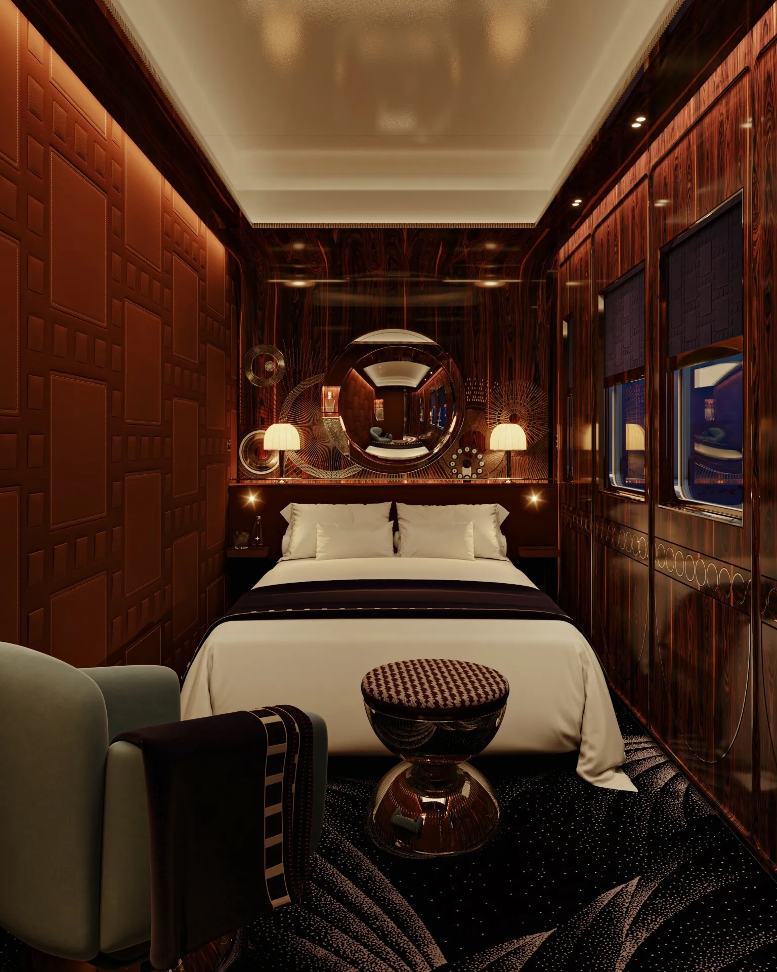 Одне із купе потяга Orient Express от Accor Одне із купе потяга Orient Express от Accor
