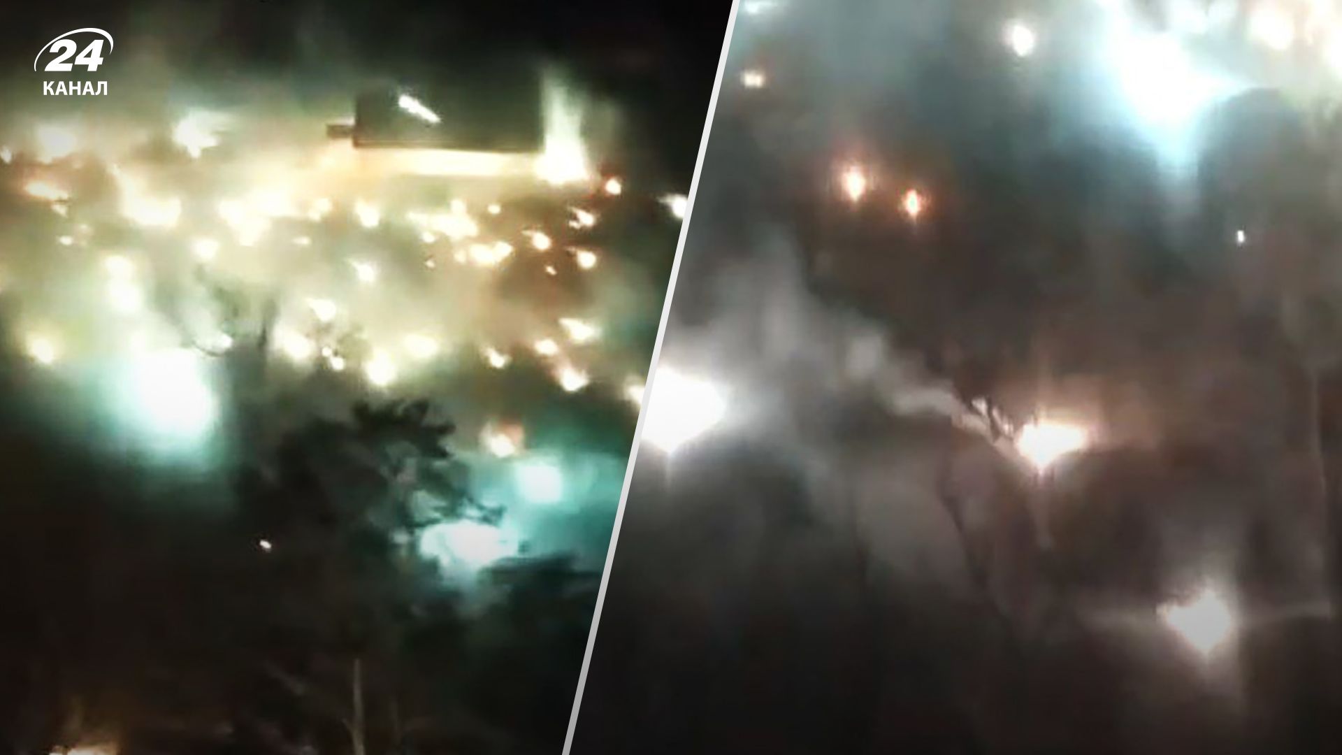 Росіяни у ніч на 8 січня атакували Херсон запалювальними боєприпасами - моторошне відео