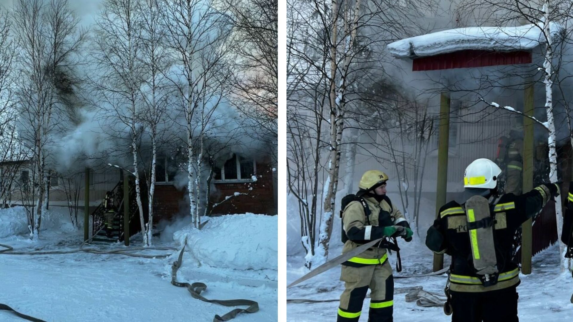 В Когалыме загорелось общежитие предприятия Нефтеавтоматика 9 января 2023