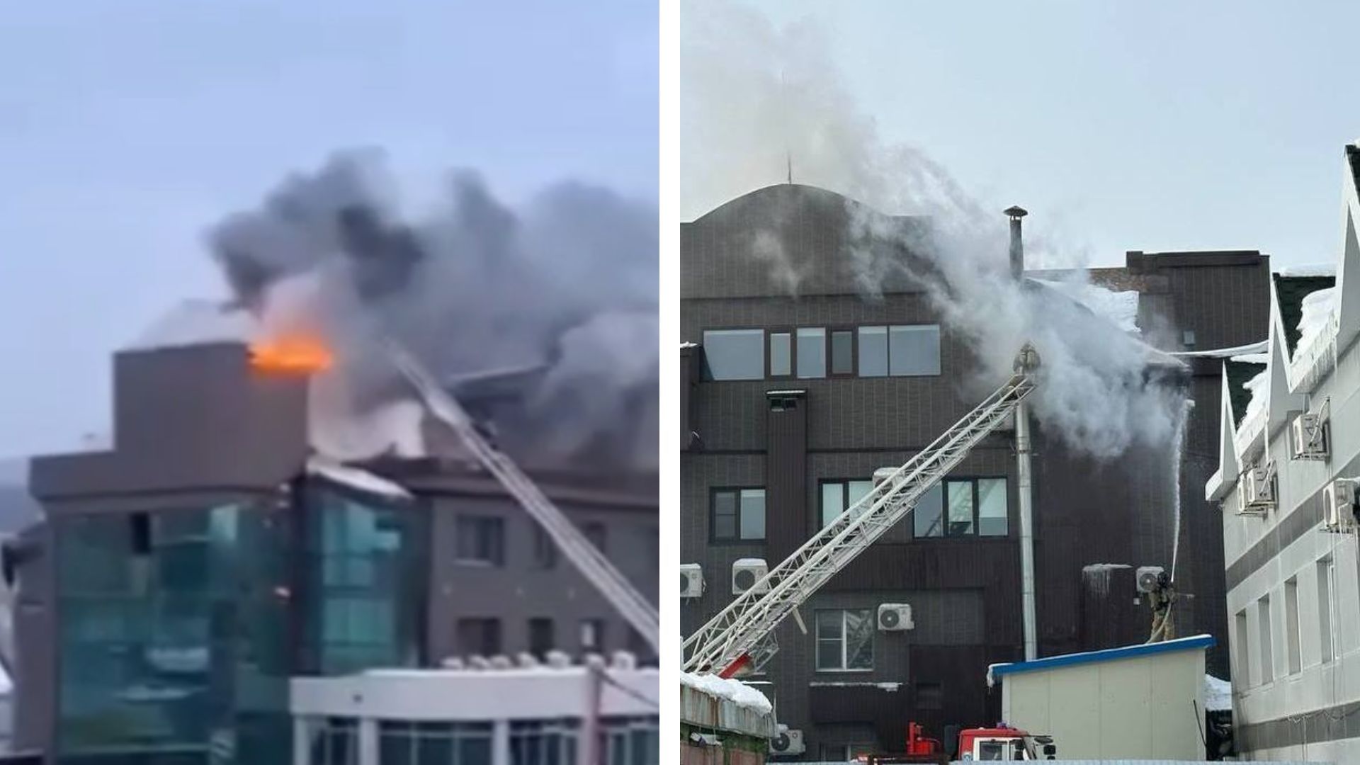 У Південно-Сахалінську сталася пожежа у бізнес-центрі 9 січня 2023