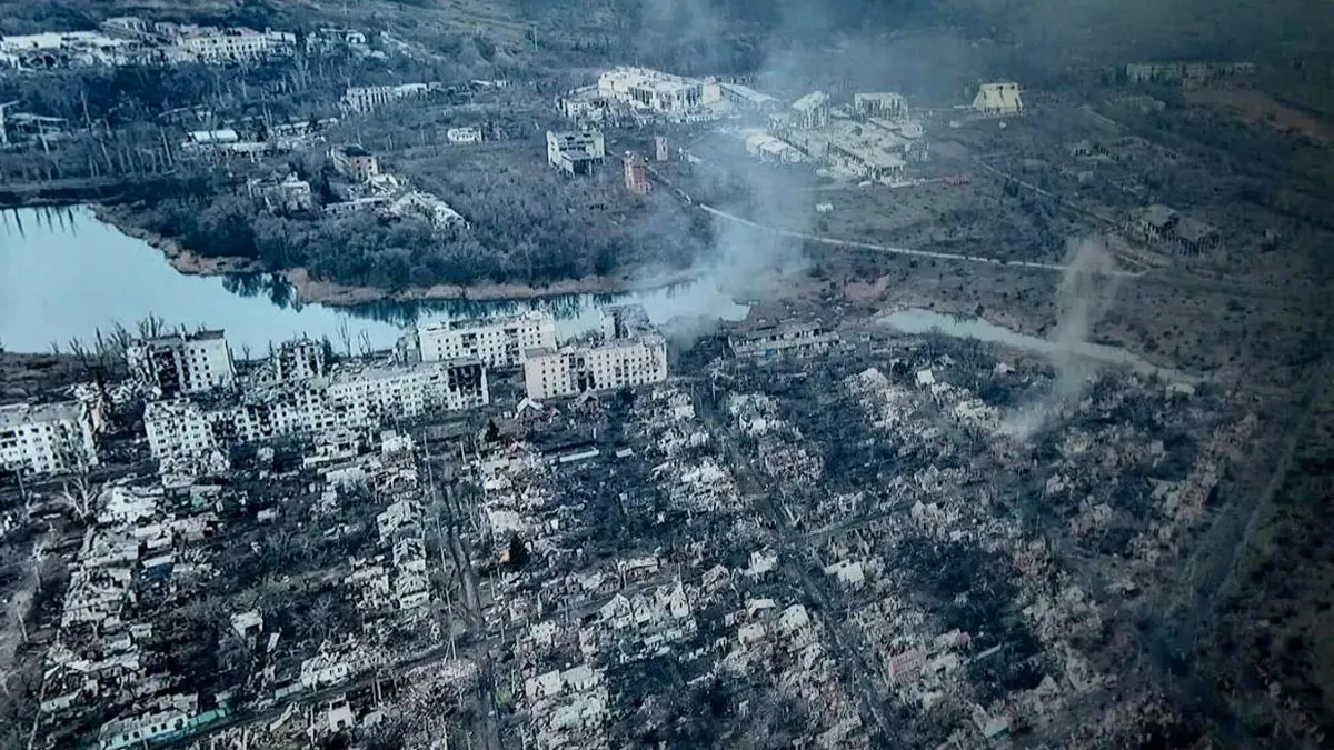 Как выглядит Бахмут по состоянию на январь 2023 года Как выглядит Бахмут по состоянию на январь 2023 года