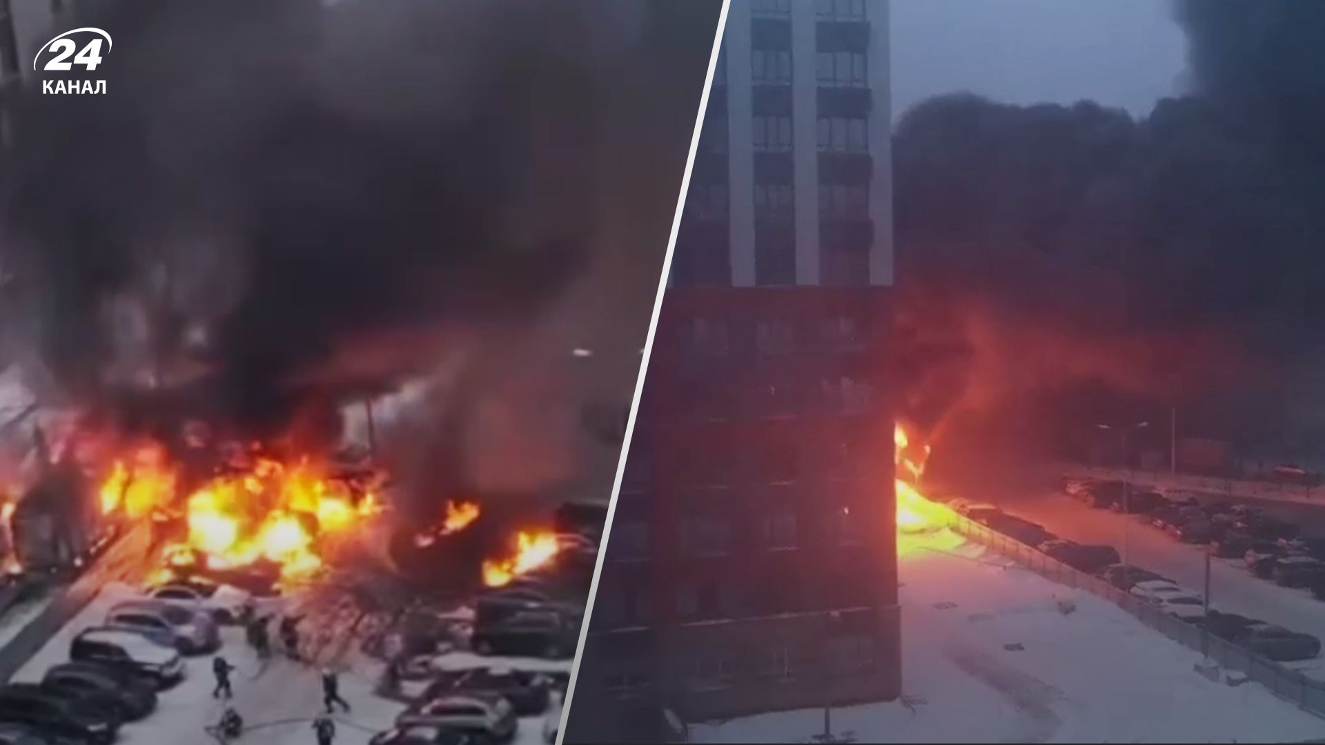 Пожежозалежні: у Москві знову палає – у небо здійнявся чорний дим - 24 Канал