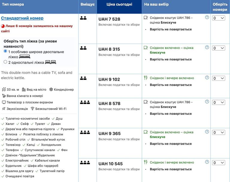ціни за номери у готелі, у якому відпочивала Некрасова ціни за номери у готелі, у якому відпочивала Некрасова
