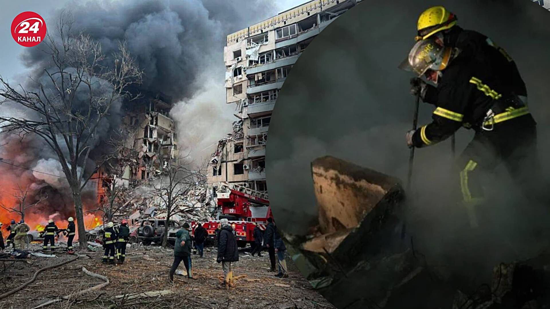 Удар ракетой по дому в Днепре – спасатели рассказали о разборе завалов