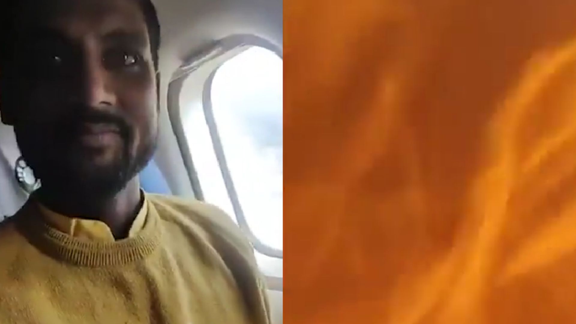 Пасажир зняв падіння літака Пасажир зняв падіння літака