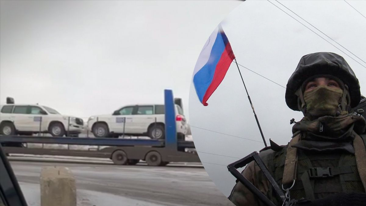 оккупанты украли автомобиль ОБСЕ оккупанты украли автомобиль ОБСЕ