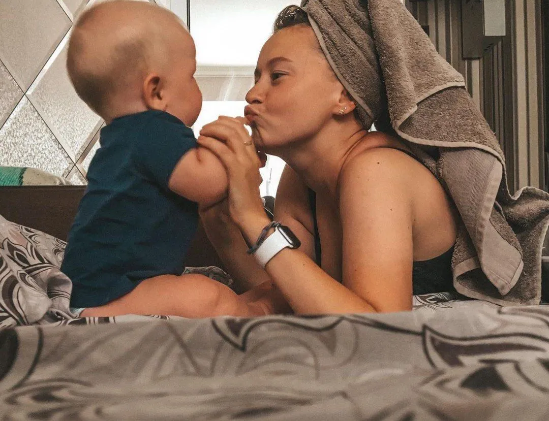 Катерина Зеленська з сином Катерина Зеленська з сином